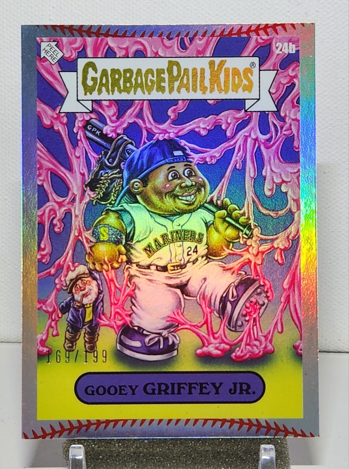 2023 Gpk Mlb Series 3 Ken Griffey Jr Gooey Griffey Jr 24b Stitching Foil / 199
