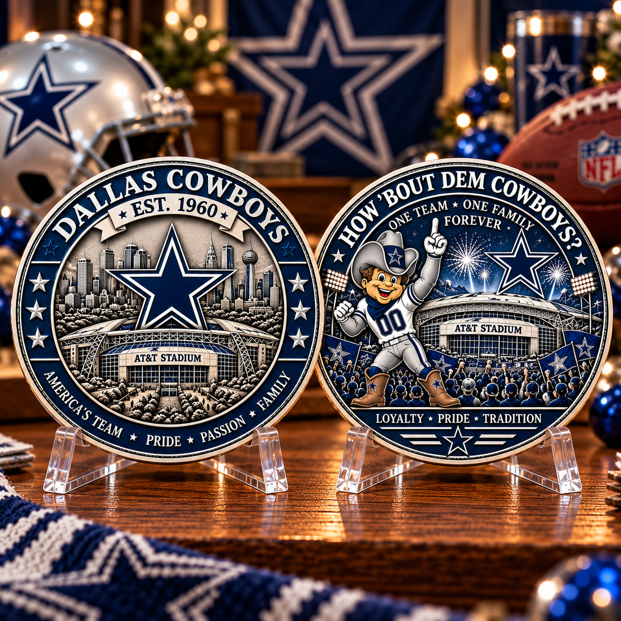 Dallas Cowboys AT&T Stadium Football Fan Collectible Commemorative Coin