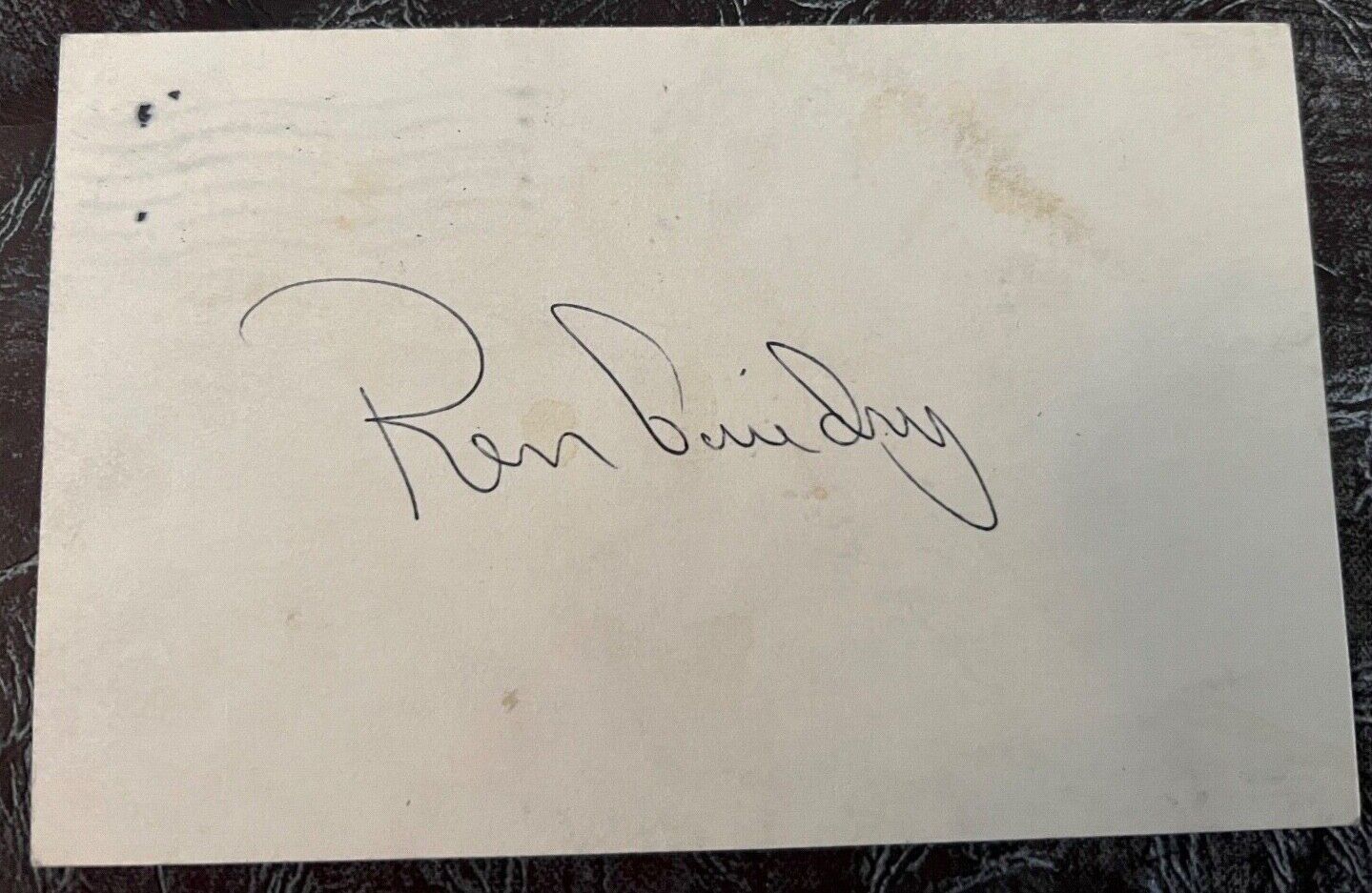 Ron Guidry - New York Yankees - Autographed 3x5 Index Card