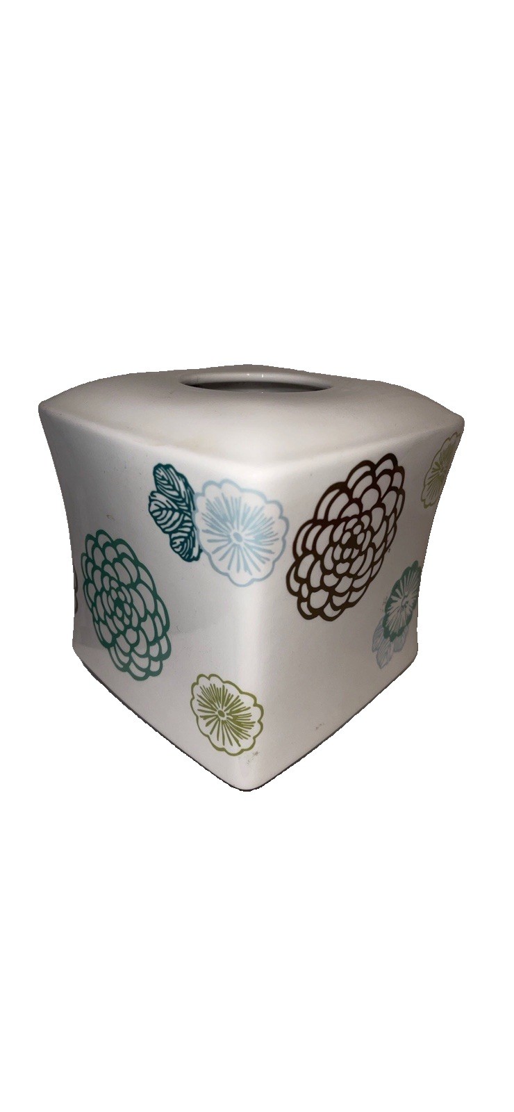 Nice Vintage Ceramic Tissue Box Cover Wamsutta Graphics Nice Vintage Ceramic Tissue Box Cover Wamsutta Graphics