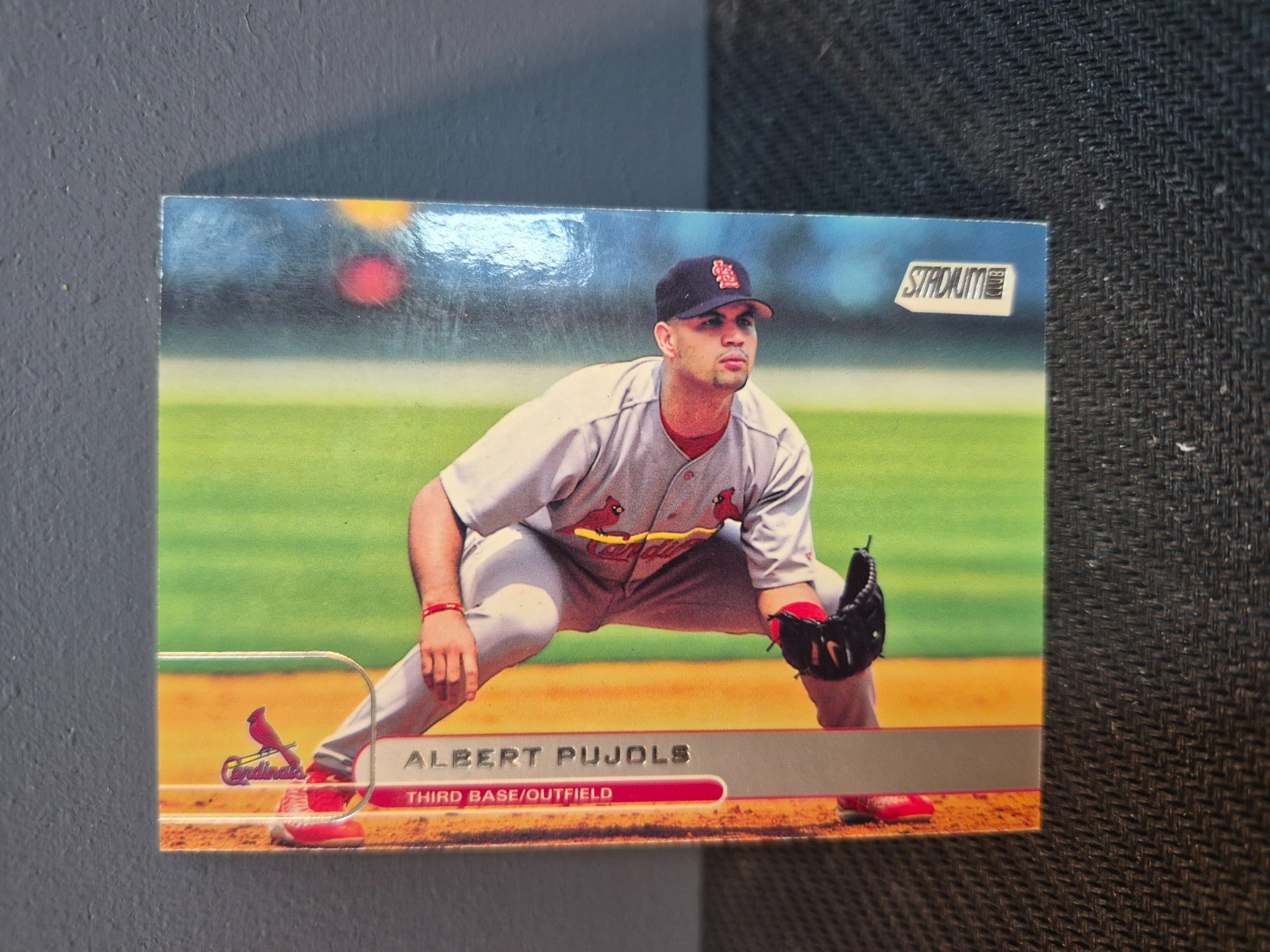 2001 Topps Stadium Club Albert Pujols RC Rookie Card #5 St. Louis Cardinals 2001 Topps Stadium Club Albert Pujols RC Rookie Card #5 St. Louis Cardinals