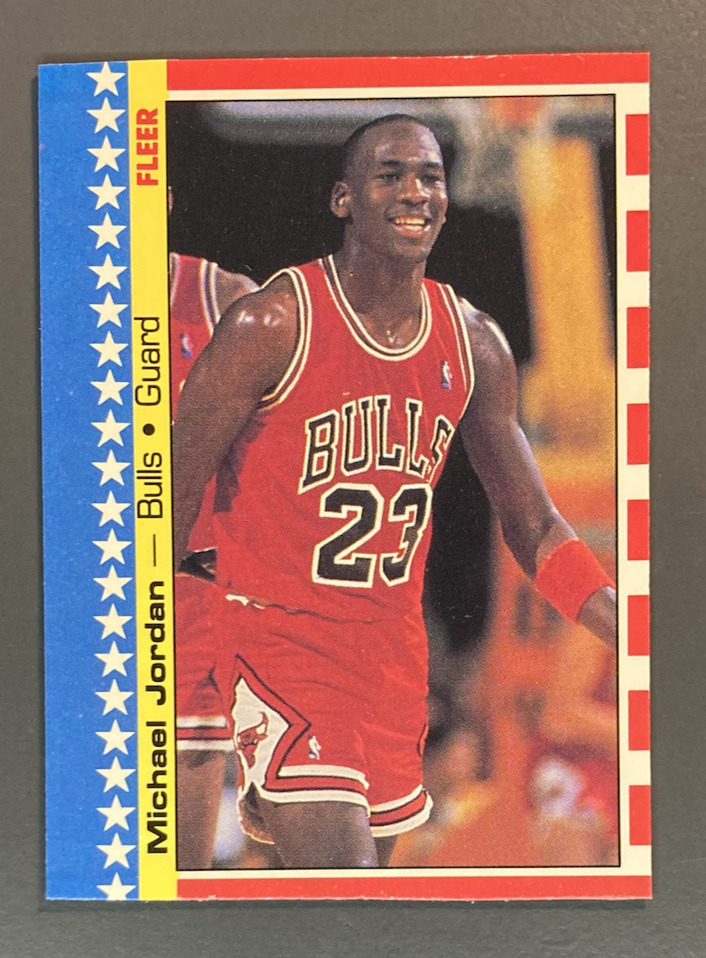 1987 Michael Jordan Fleer Sticker 2 of 11