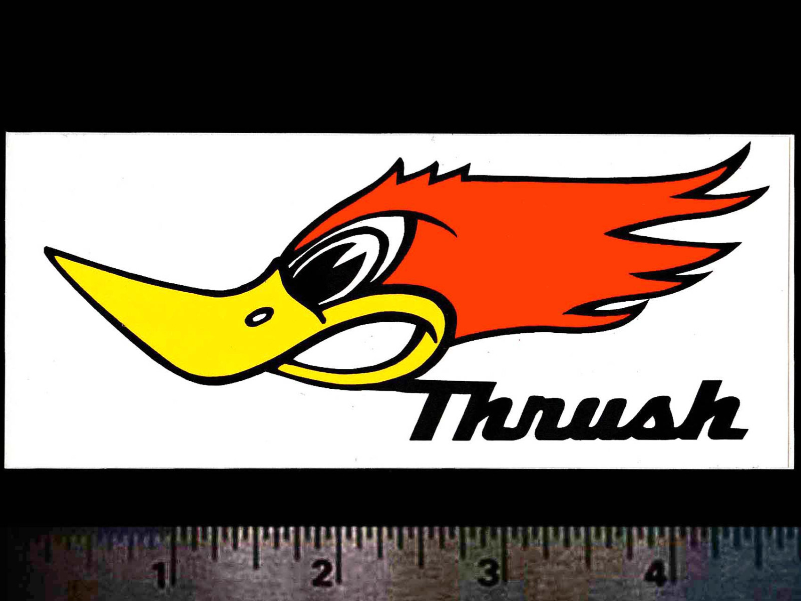 THRUSHGlasspack Mufflers - Original Vintage 1970's Racing Decal/Sticker THRUSHGlasspack Mufflers - Original Vintage 1970's Racing Decal/Sticker