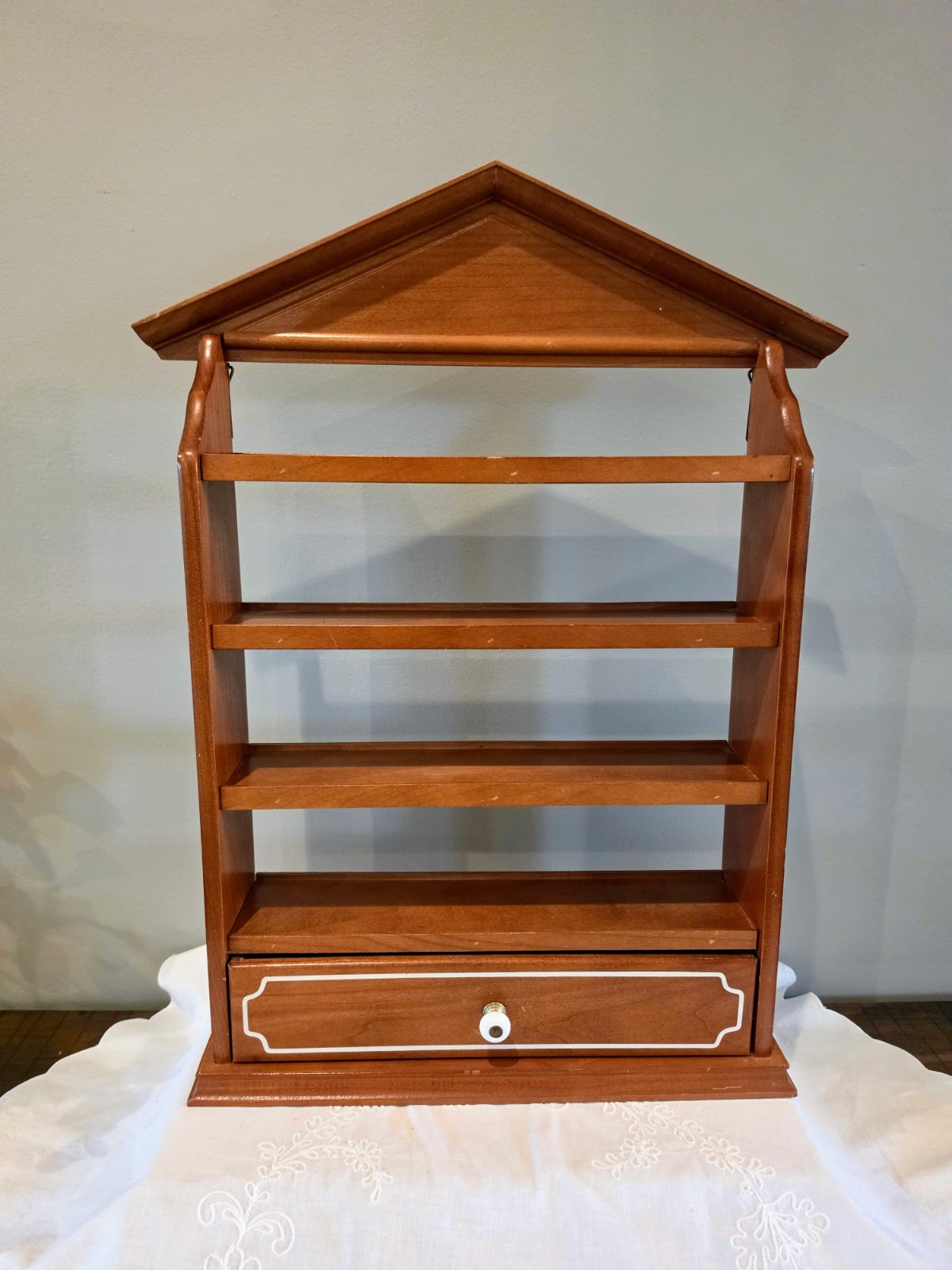 Original Vintage 1989 Lenox Spice Village Wooden Rack With Drawer Rack Only Original Vintage 1989 Lenox Spice Village Wooden Rack With Drawer Rack Only
