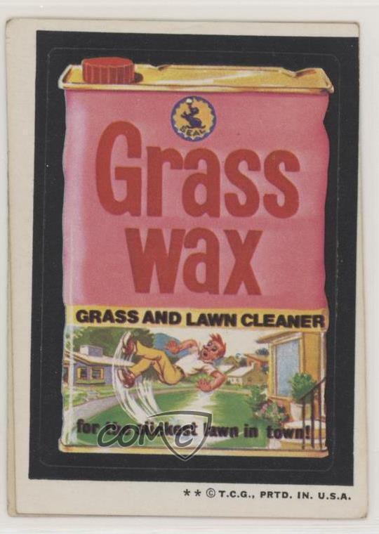 1973 Topps Wacky Packages Series 4 Grass Wax 0e3