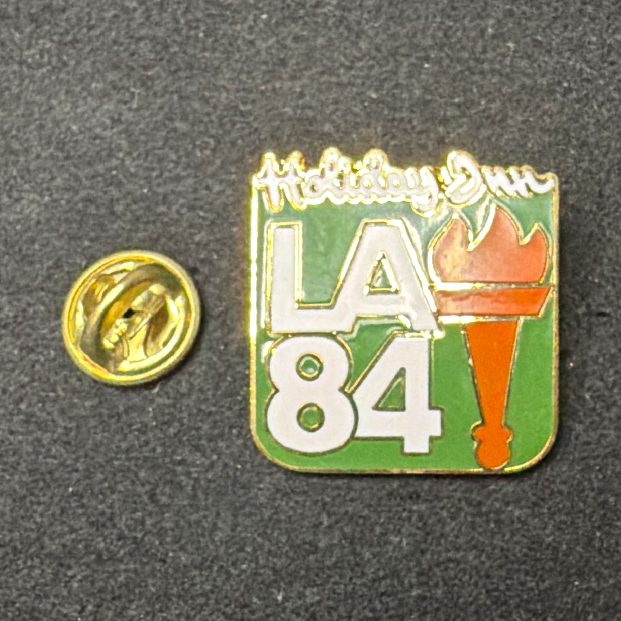Vintage 1984 LA Olympics Holiday Inn LA84 Torch Sponsor Pin NIP Vintage 1984 LA Olympics Holiday Inn LA84 Torch Sponsor Pin NIP