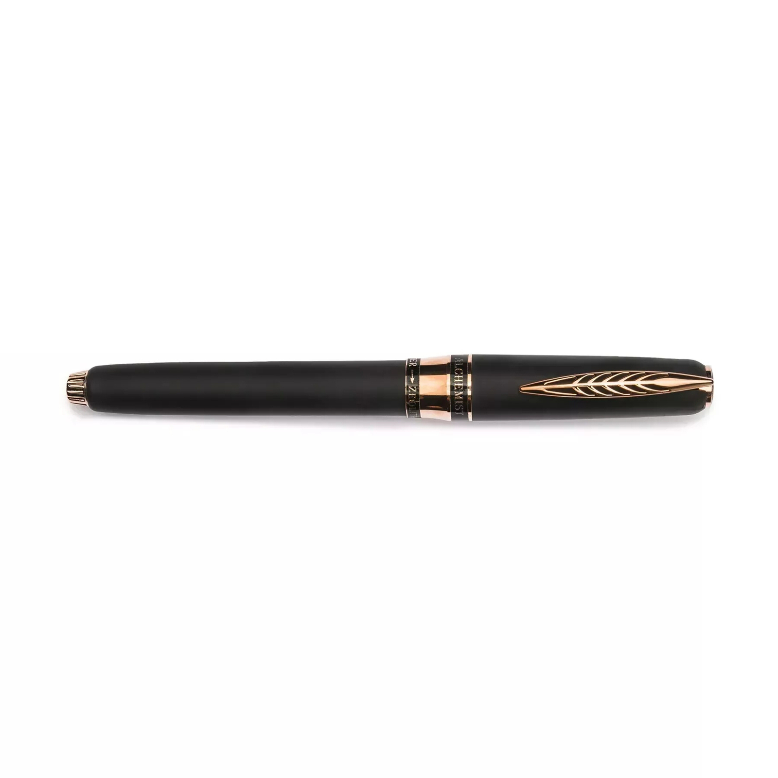 Pineider Alchemist Stant Stromboli Black Rose Gold Fountain Pen - Nib Pineider Alchemist Stant Stromboli Black Rose Gold Fountain Pen - Nib
