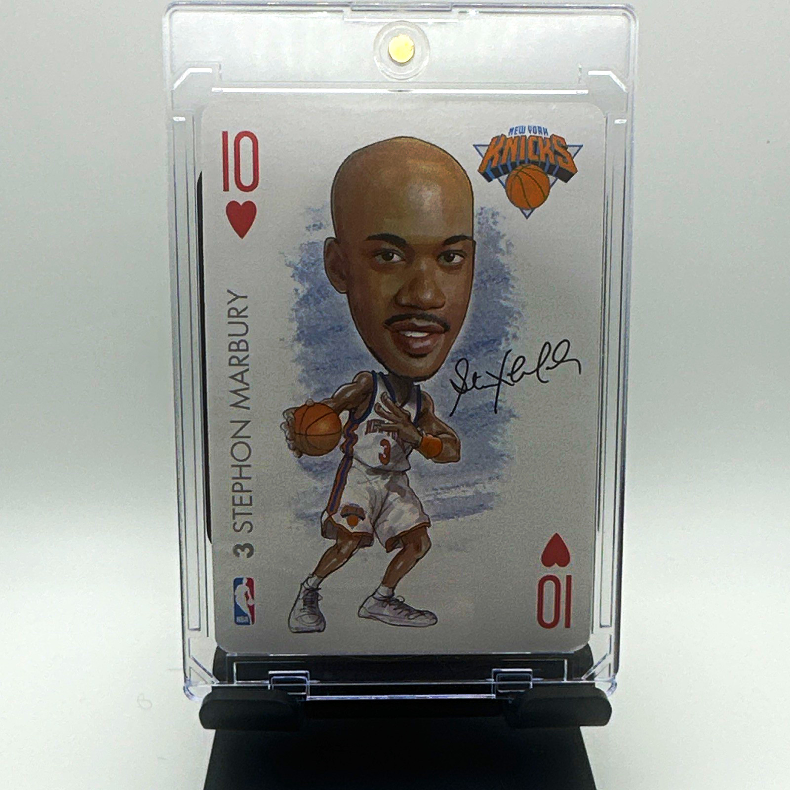 NBA Stephon Marbury New York Knicks Collectible Playing Card 10 of Hearts NBA Stephon Marbury New York Knicks Collectible Playing Card 10 of Hearts