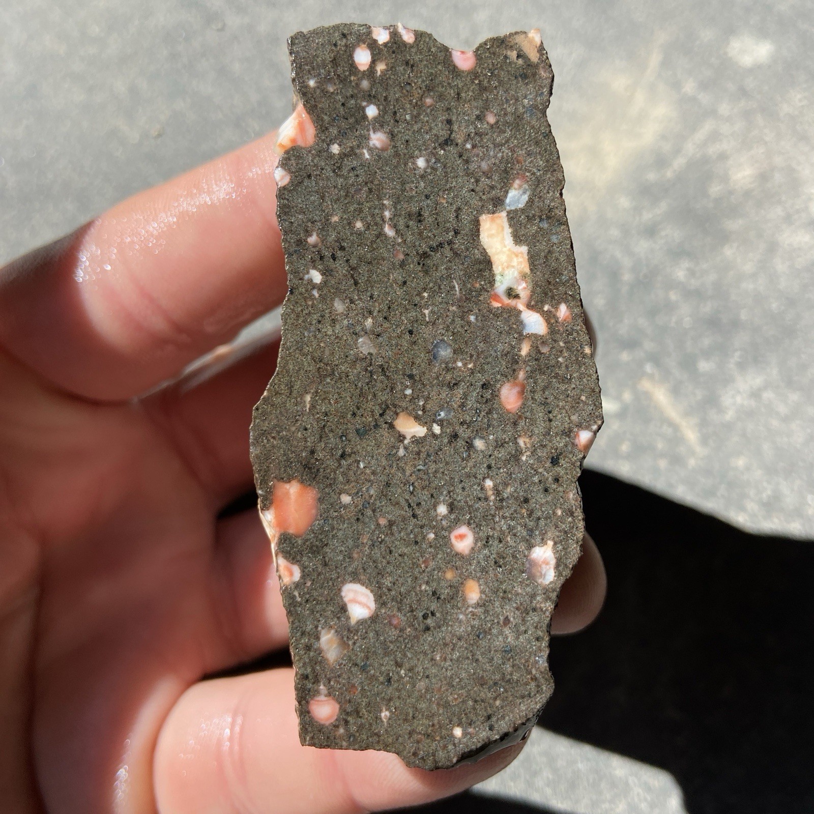 Thomsonite Michigan Lapidary Rough Unique Stone 4.52 Oz