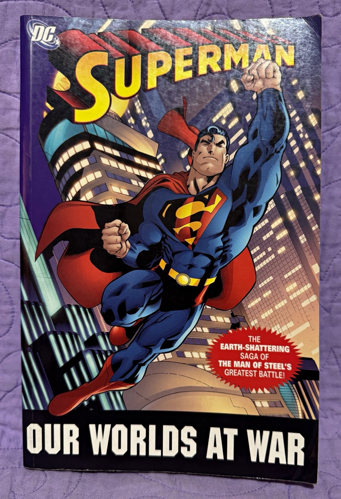 Superman Our Worlds at War DC Comics Hardcover Graphic Novel Superman Our Worlds at War DC Comics Hardcover Graphic Novel