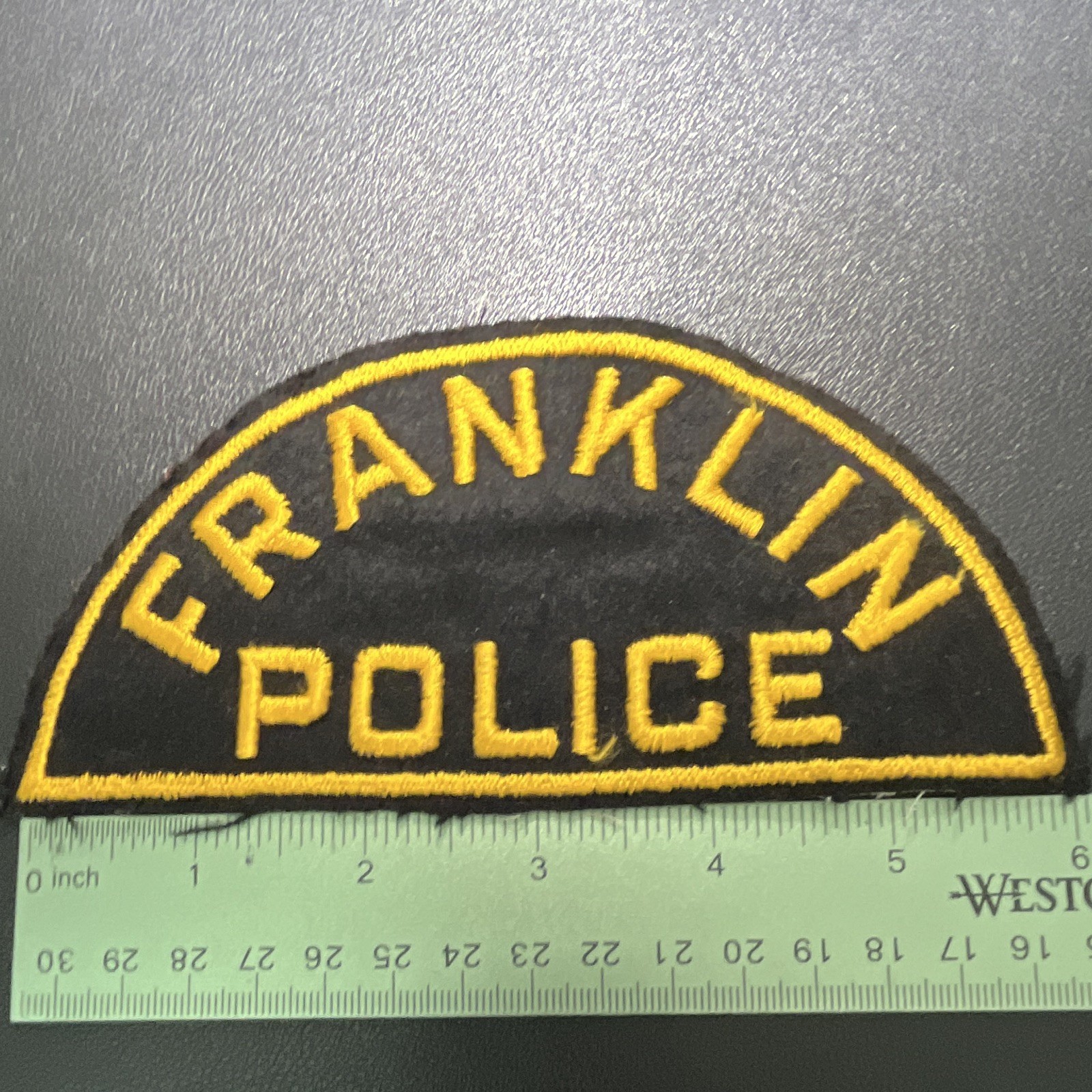 Franklin Police Felt 1950s Old Style Unk State Poss Mass TN WI INOhio Or LA Franklin Police Felt 1950s Old Style Unk State Poss Mass TN WI INOhio Or LA