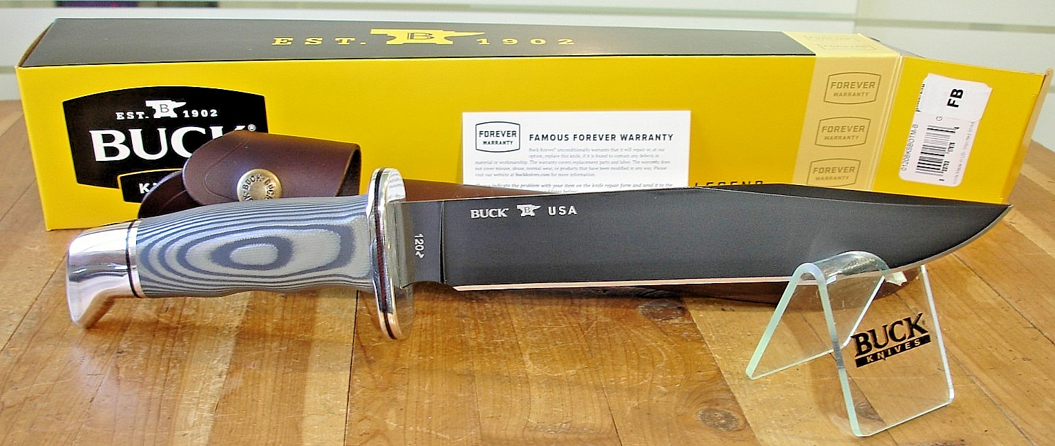 NIB FB BUCK KNIFE 120 BKSBOTM OCTOBER 2026 BOTM CRUWEAR BLADE SURETOUCH HANDLE NIB FB BUCK KNIFE 120 BKSBOTM OCTOBER 2026 BOTM CRUWEAR BLADE SURETOUCH HANDLE