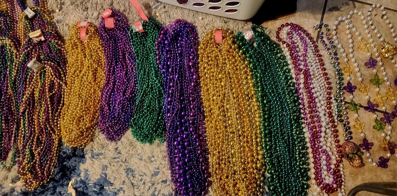 Variety Of Mardi Gras Throws