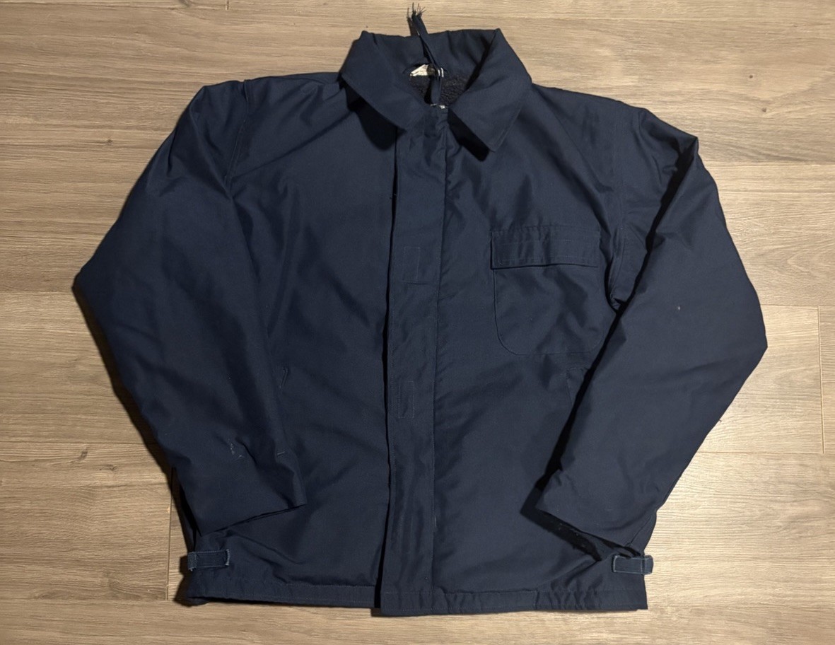 Vintage US Navy Jacket Large Cold Weather Flame Resistant Class 1 Full Zip Vintage US Navy Jacket Large Cold Weather Flame Resistant Class 1 Full Zip