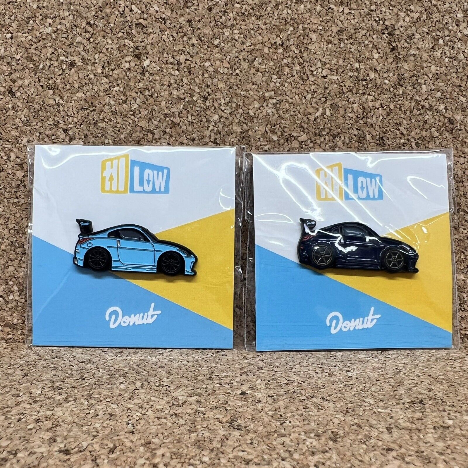 Donut Media Hi Low Pin 350Z Original 1st Edition New SOLD OUT Leen Customs RARE