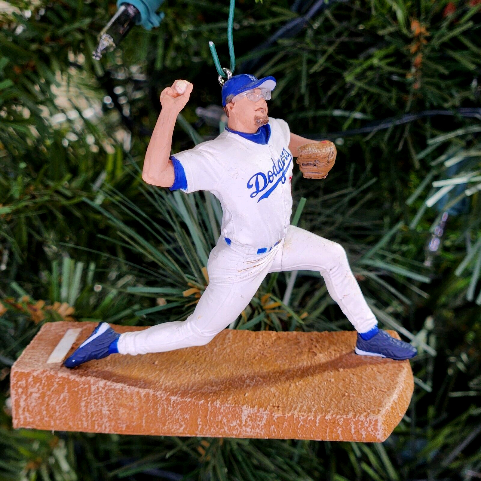 Eric Gagne Los Angeles LA Dodgers Baseball MLB Xmas Tree Ornament vtg Jersey #38