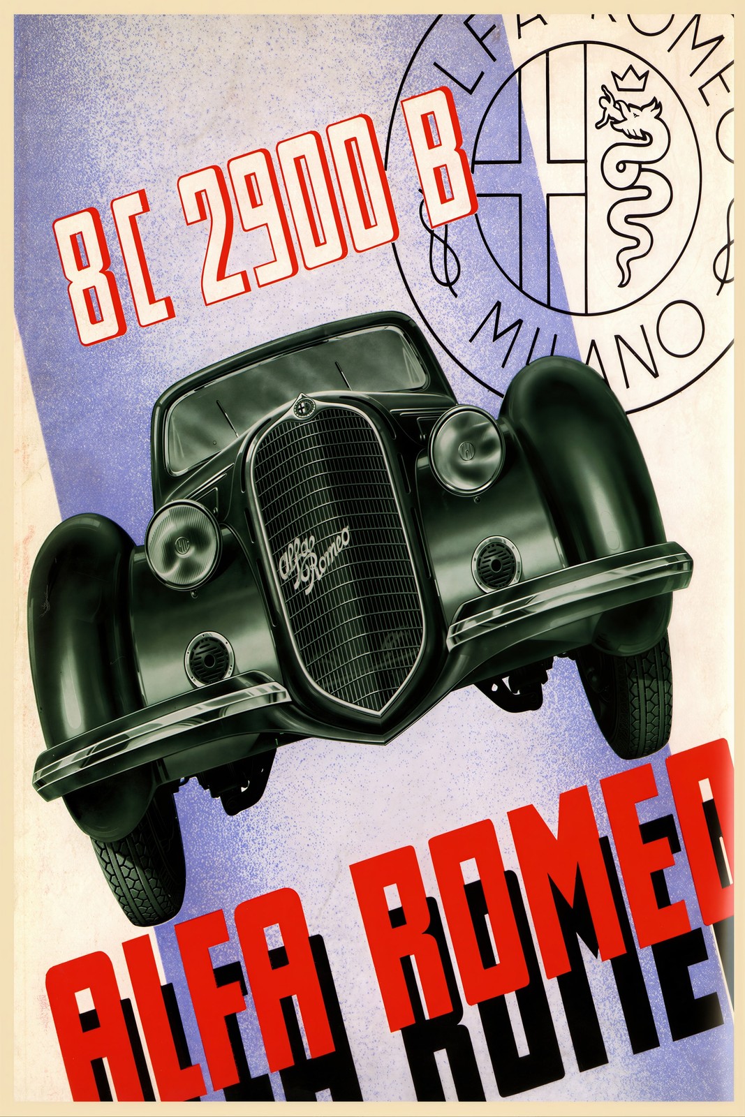 Alfa Romeo 8C 2900 B Retro Poster 20x30” Premium Matte Paper🗞️ Alfa Romeo 8C 2900 B Retro Poster 20x30” Premium Matte Paper🗞️