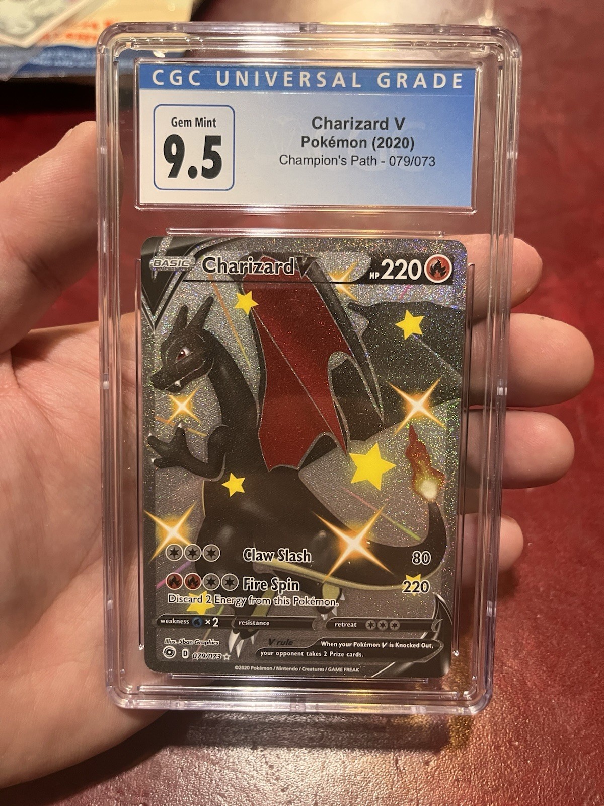 2020 Pokemon Champion's Path - Charizard V - No. 079/073 - CGC 9.5 2020 Pokemon Champion's Path - Charizard V - No. 079/073 - CGC 9.5