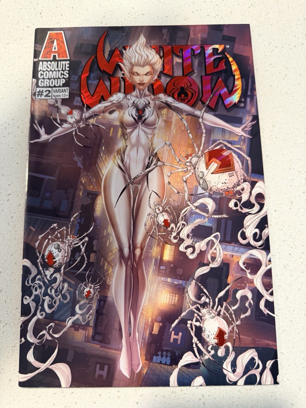 WHITE WIDOW #2 JAMIE TYNDALL 2019 RED FOIL LOGO VARIANT ABSOLUTE NEW CONDITION WHITE WIDOW #2 JAMIE TYNDALL 2019 RED FOIL LOGO VARIANT ABSOLUTE NEW CONDITION