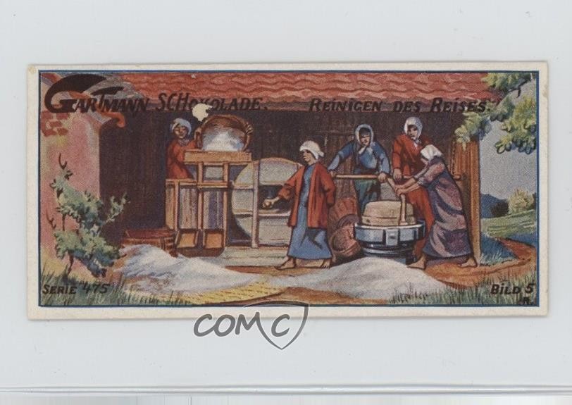 1916 Gartmann Album 16 Reinigen des Reises #475-5 15ia