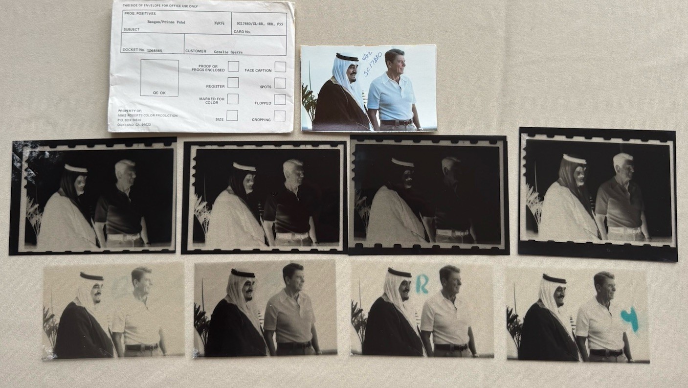 1981 Reagan Prince Fahd Cancun Summit Prepress Proof Archive Mike Roberts