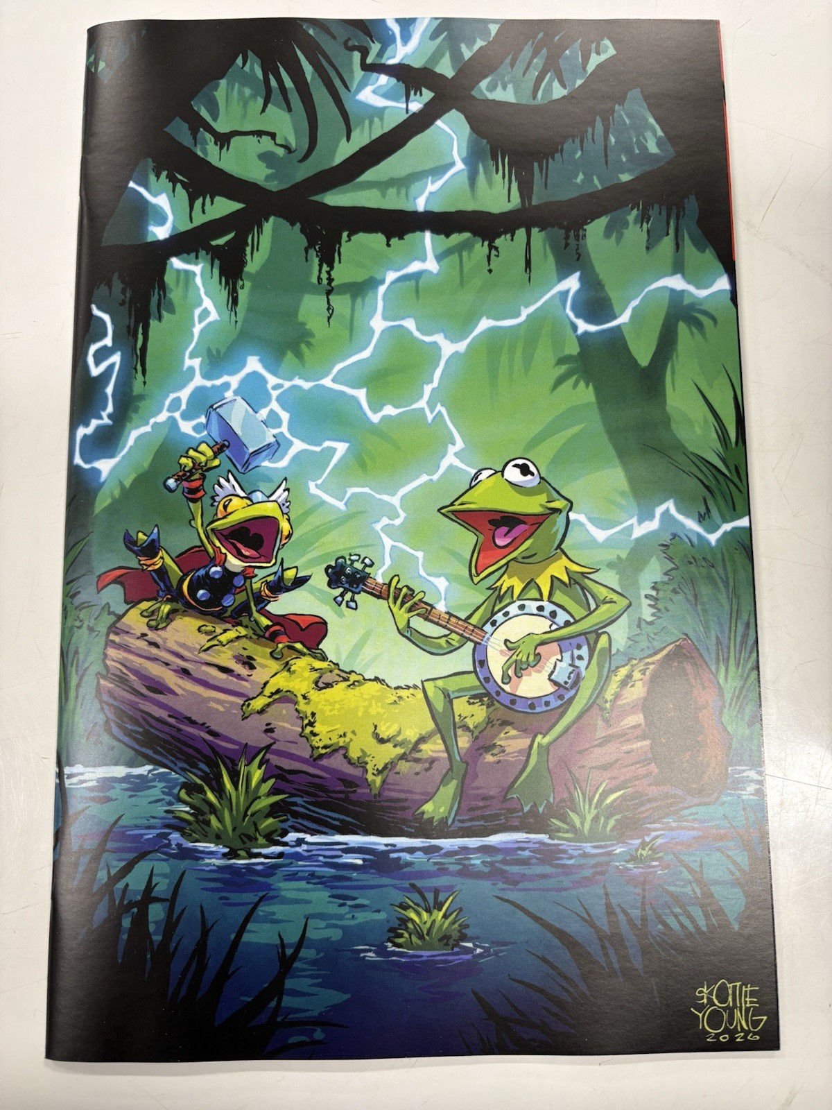 MUPPETS TAKE THE MARVEL UNIVERSE 1 1:100 SKOTTIE YOUNG BABY VIRGIN VARIANT NM MUPPETS TAKE THE MARVEL UNIVERSE 1 1:100 SKOTTIE YOUNG BABY VIRGIN VARIANT NM