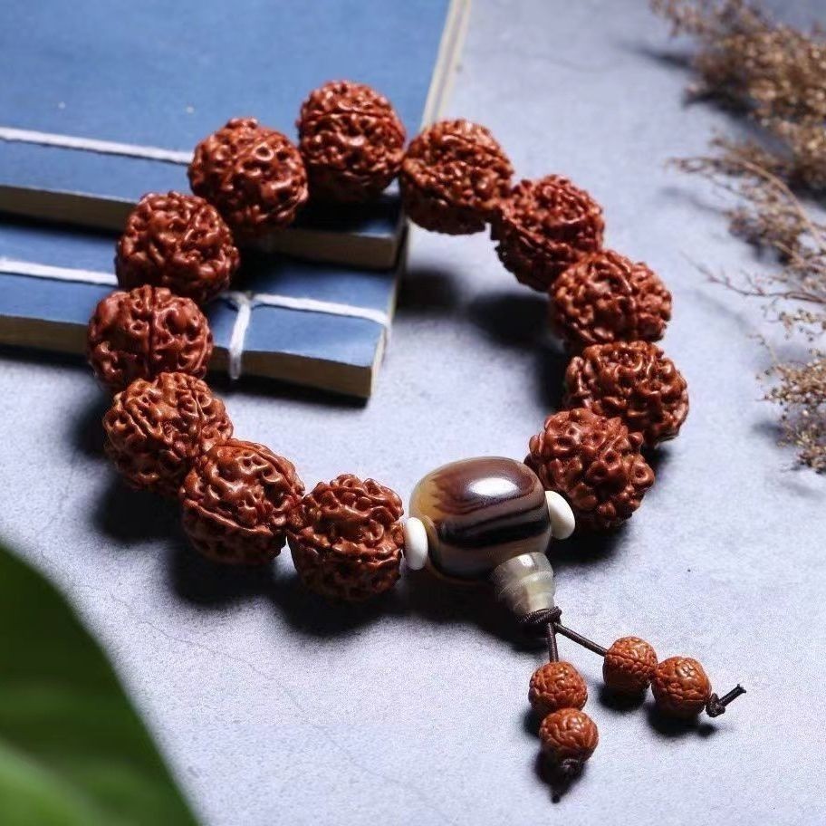 20mm*12 Natural Vajra Bodhi Prayer Beads Men Woman Buddha Lucky Bracelet Amulet 20mm*12 Natural Vajra Bodhi Prayer Beads Men Woman Buddha Lucky Bracelet Amulet
