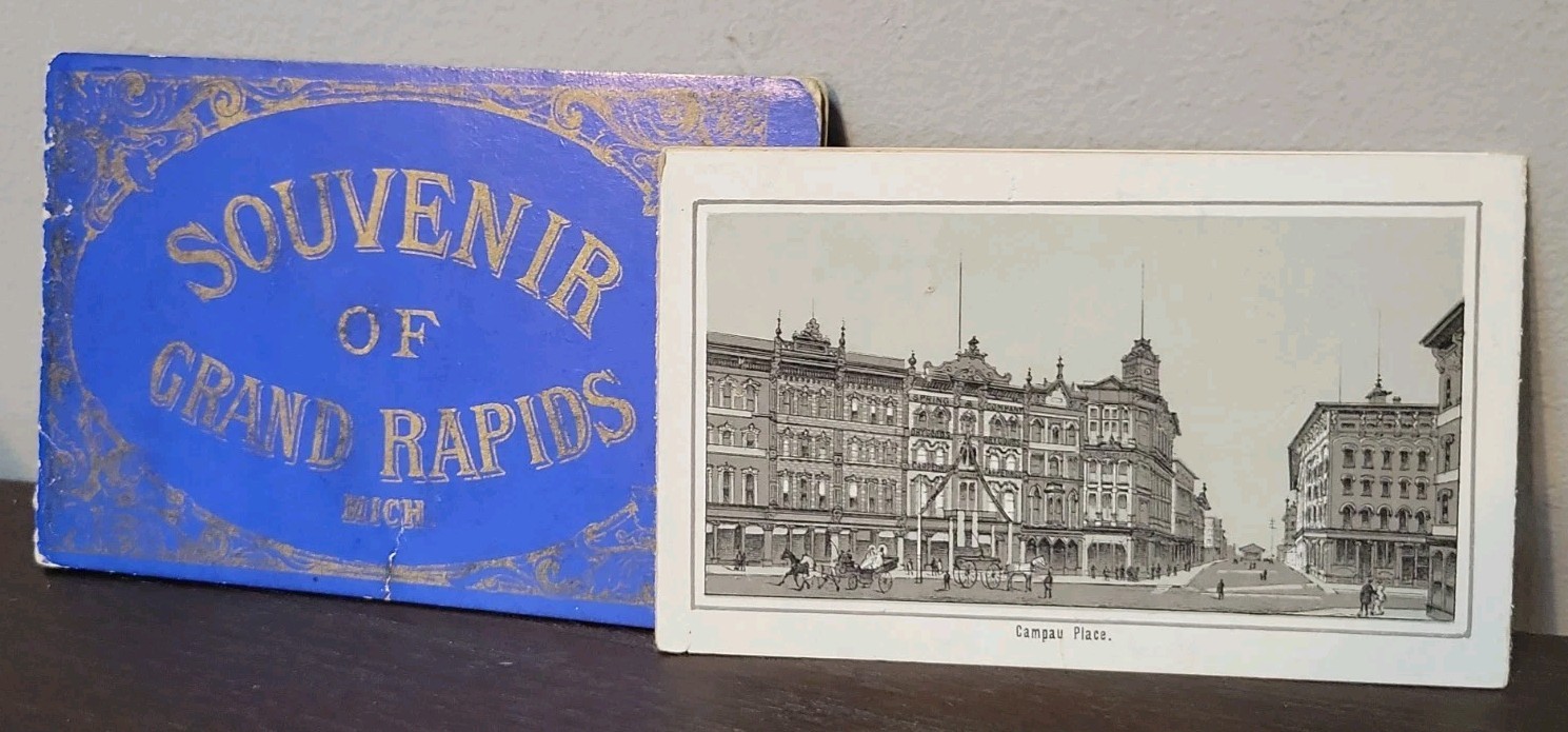 1890s Grand Rapids Souvenir Views Michigan Harrison Wagon Works MI Antique 1890s Grand Rapids Souvenir Views Michigan Harrison Wagon Works MI Antique