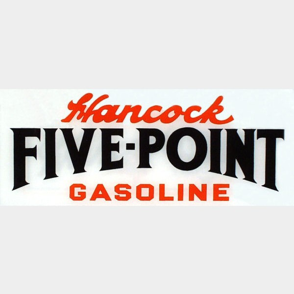 Hancock Five Point Flat Ad Glass (AG439) - SEE DESCRIPTION