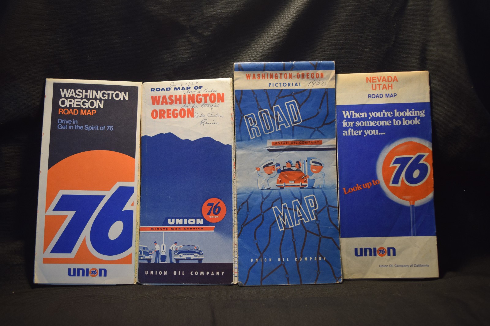 Vintage union 76 oil maps, Vibrant colors, Vintage Cars, Gas Staion Attendants