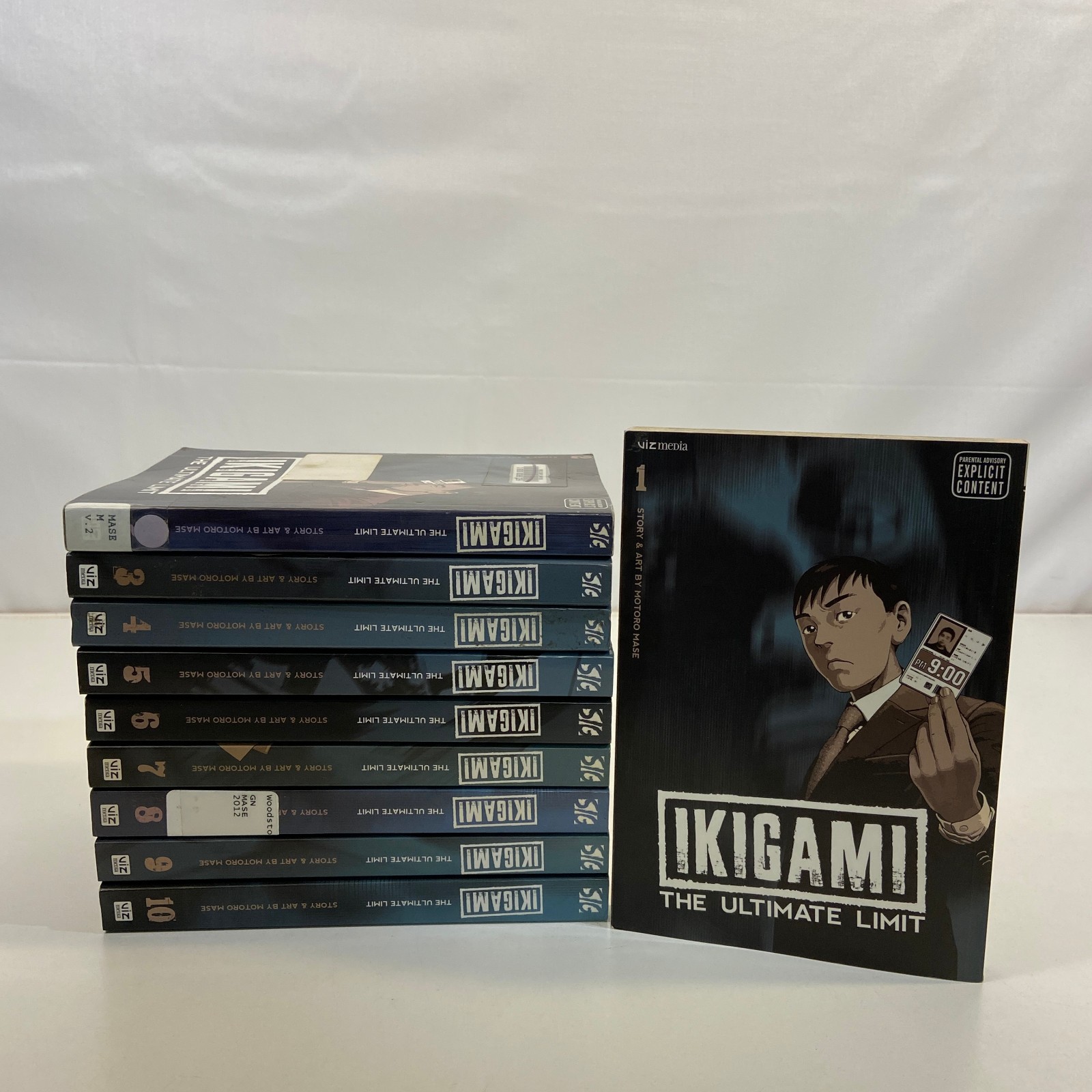 10 Volume Lot Ikigami The Ultimate Limit Motoro Mase Ex-Library VIZ Media PB VGC 10 Volume Lot Ikigami The Ultimate Limit Motoro Mase Ex-Library VIZ Media PB VGC