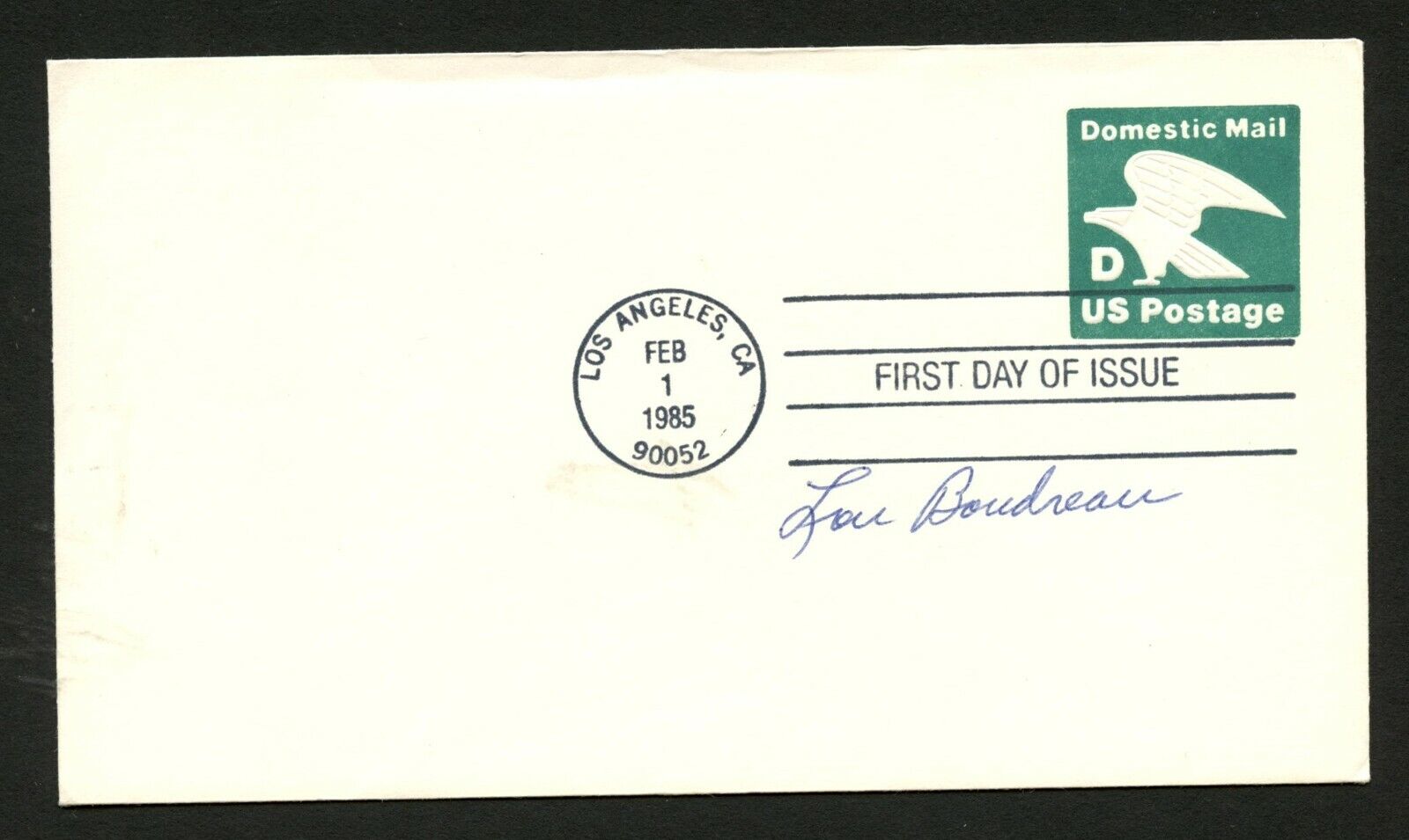 Lou Boudreau d.2001 signed autograph FDC cover American Basseball Player PC075