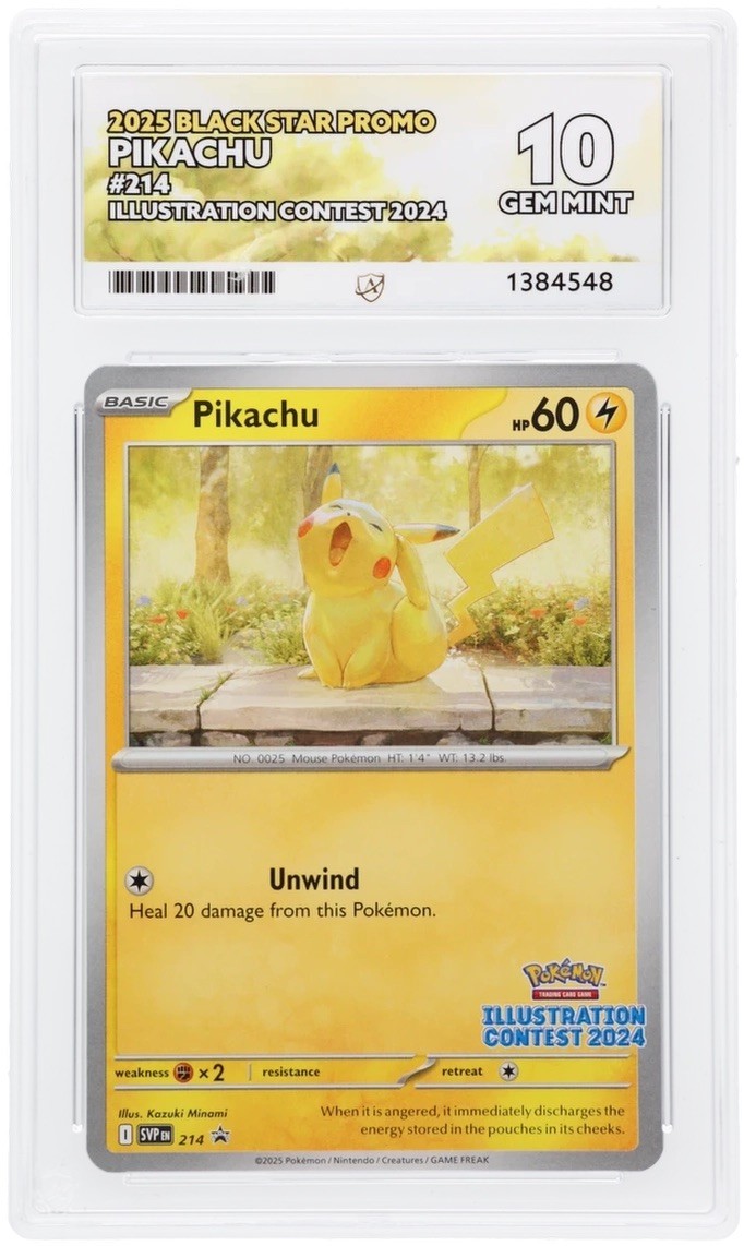 Pokémon TCG Black Star Promo Illustration Contest 2024 Pikachu SVP214 ACE 10 Pokémon TCG Black Star Promo Illustration Contest 2024 Pikachu SVP214 ACE 10