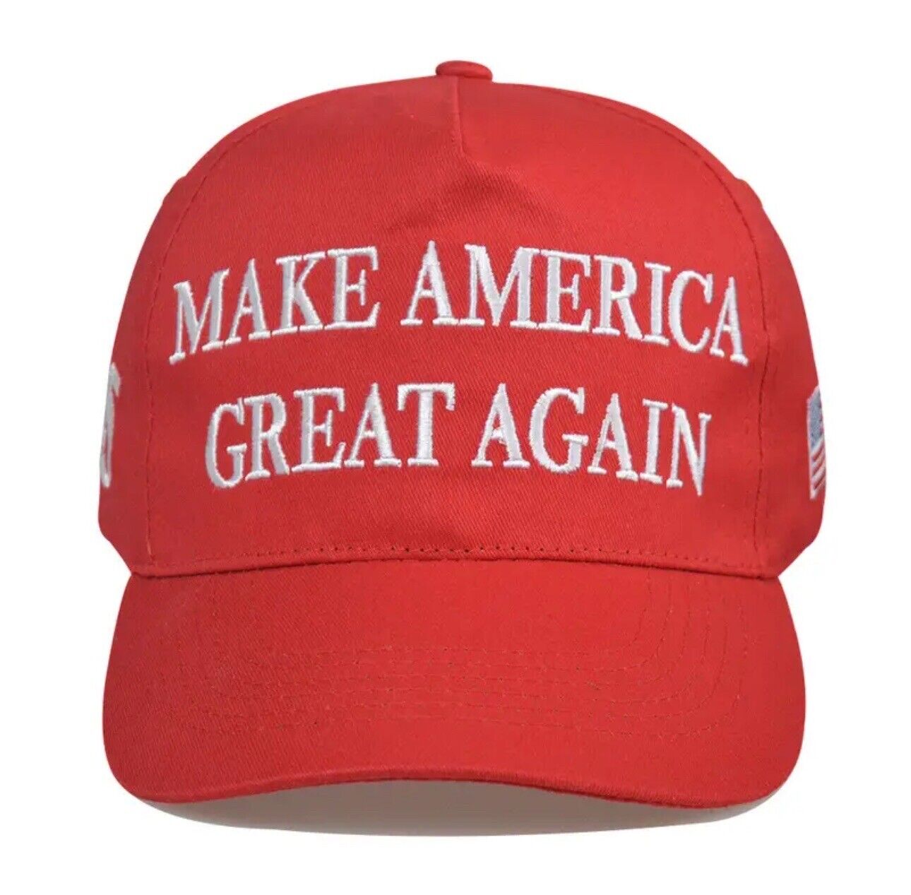 Trump 2024 MAGA Make America Great Again Large Print With American Flag & 45