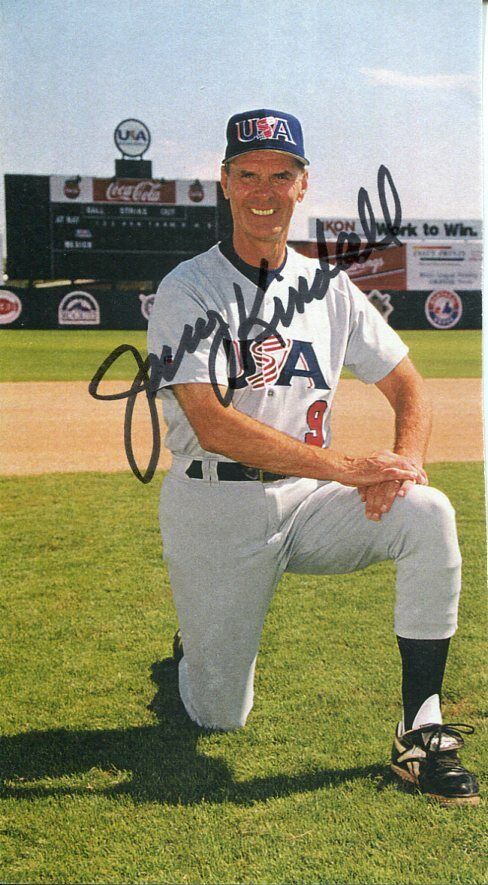 Jerry Kindall Arizona Wildcats College HOF Chicago Cubs Signed Autograph Photo
