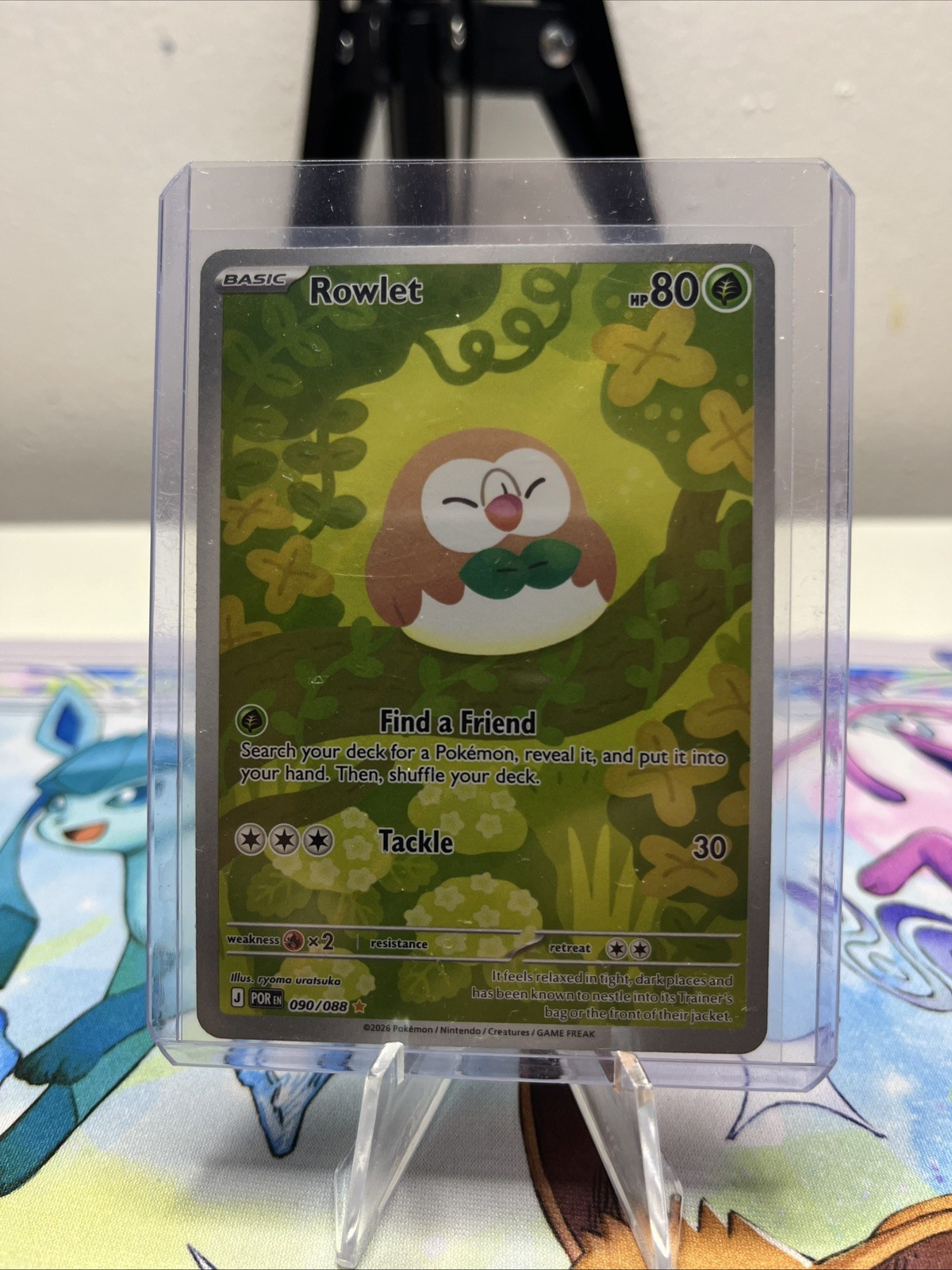 Pokemon Rowlet Illustration Rare 090/088 Pokemon Rowlet Illustration Rare 090/088