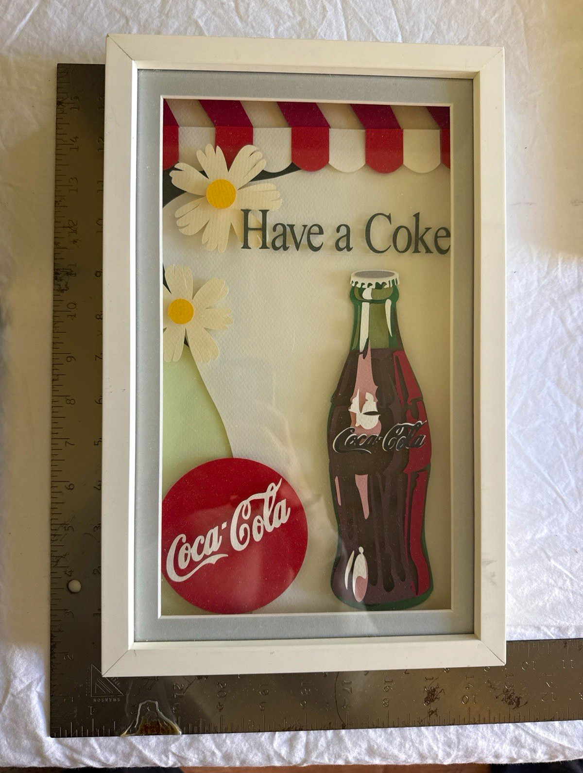 Coca-Cola Framed Advertising Sign Coca-Cola Framed Advertising Sign