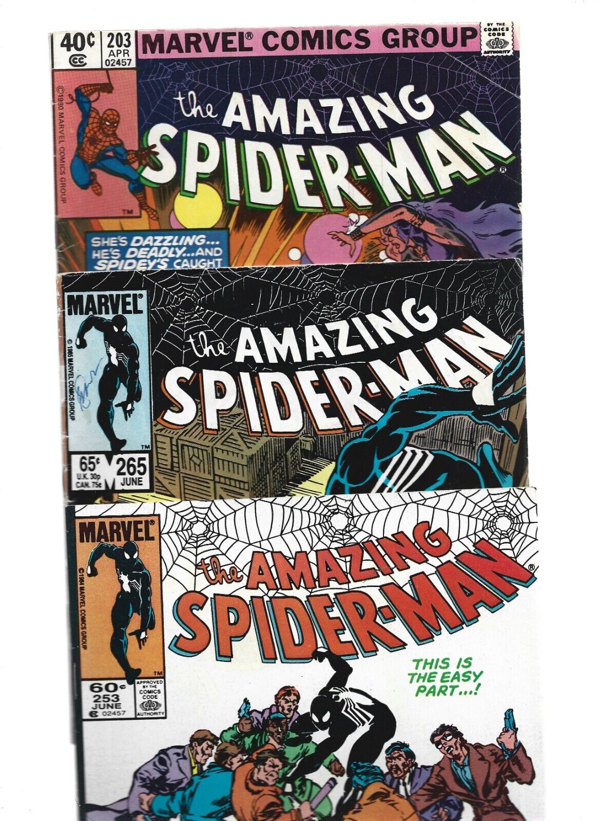 *WOW HOT* MARVEL AMAZING SPIDER-MAN LOT OF 3 1st. APP. SILVER SABLE,DAZZLER,ROSE