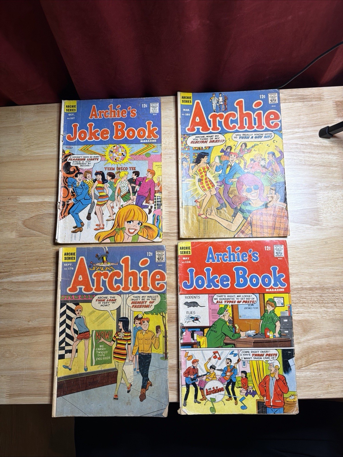 Archie\'s Joke Book Comics (Lot of 5) Vintage 1968-71 Archie\'s Joke Book Comics (Lot of 5) Vintage 1968-71