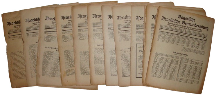 Germany Newspaper Jewish Judaica German Bayerische Israelitische 1925 1st YEAR Germany Newspaper Jewish Judaica German Bayerische Israelitische 1925 1st YEAR