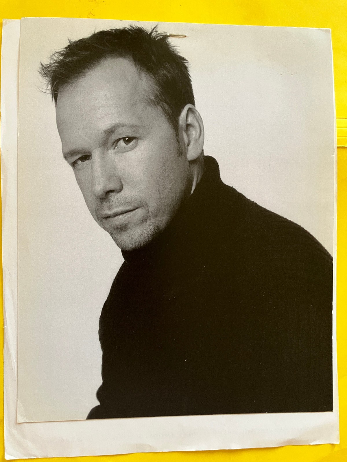Donnie Wahlberg , original talent agency photo headshot with credits