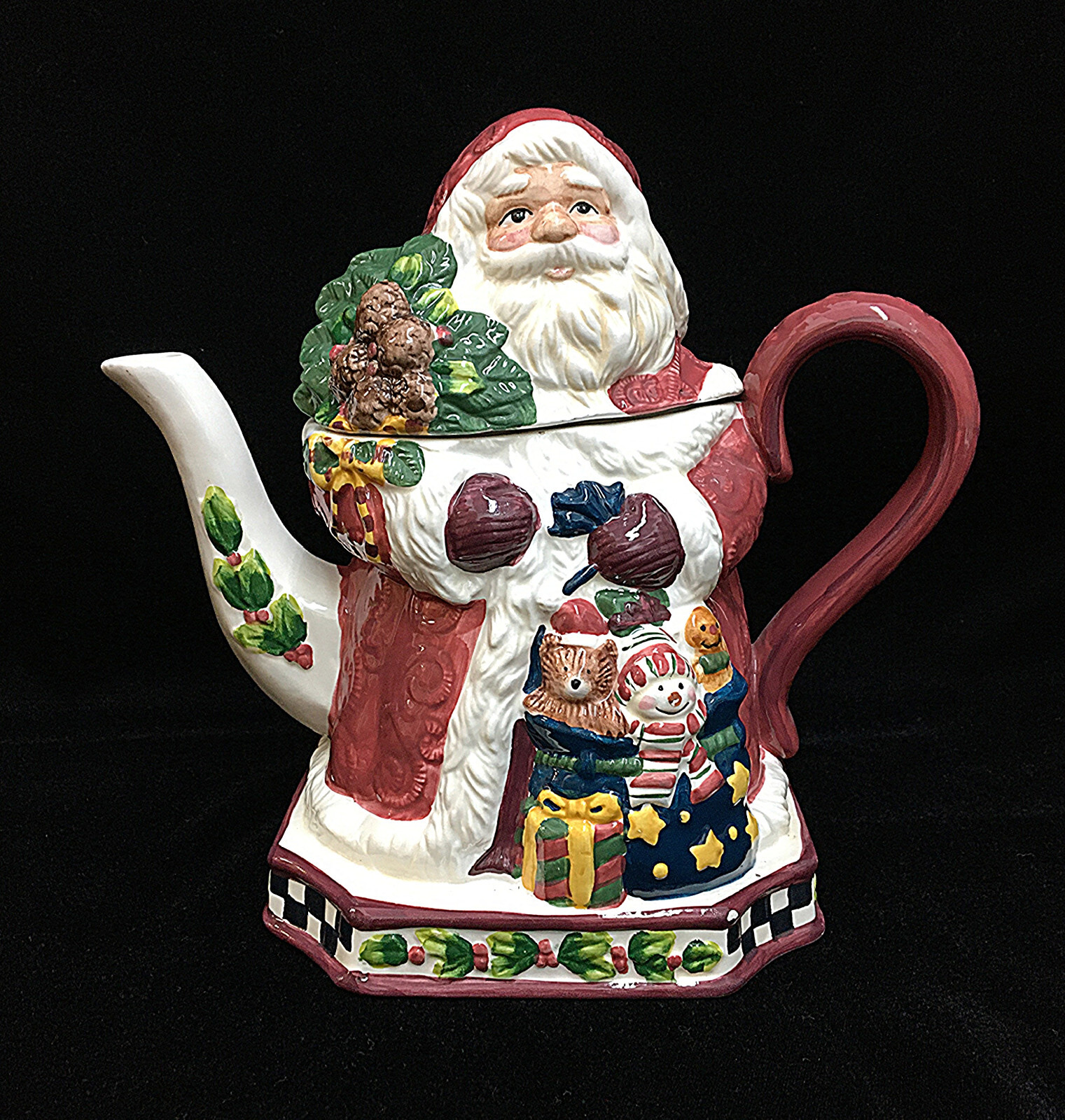Santa Claus Ceramic Teapot Pitcher 42oz Tre Ami Inc. Vintage Santa Claus Ceramic Teapot Pitcher 42oz Tre Ami Inc. Vintage