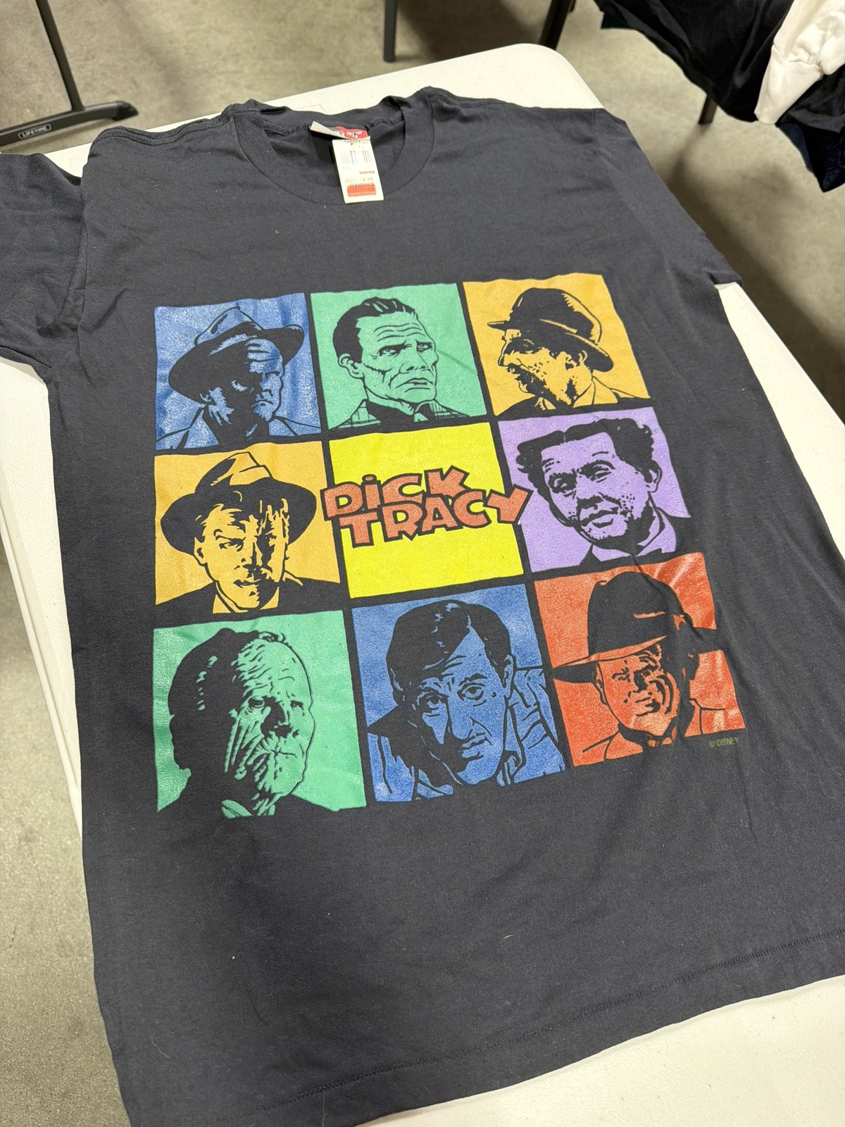 Vintage 1990 Dick Tracy Villains Pop Art T-Shirt Division 1 Made in USA L NWT