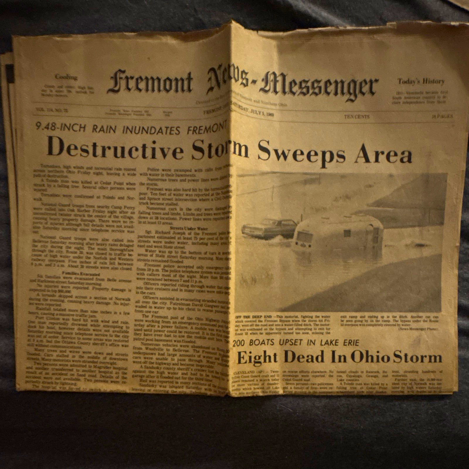 Fremont News-Messenger Newspaper July 1, 1969 \