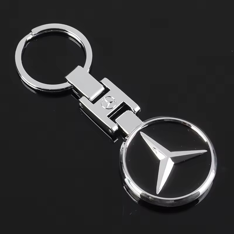 1PC Car Styling Keychain Metal Keyring Auto Accessories For Mercedes Benz AMG