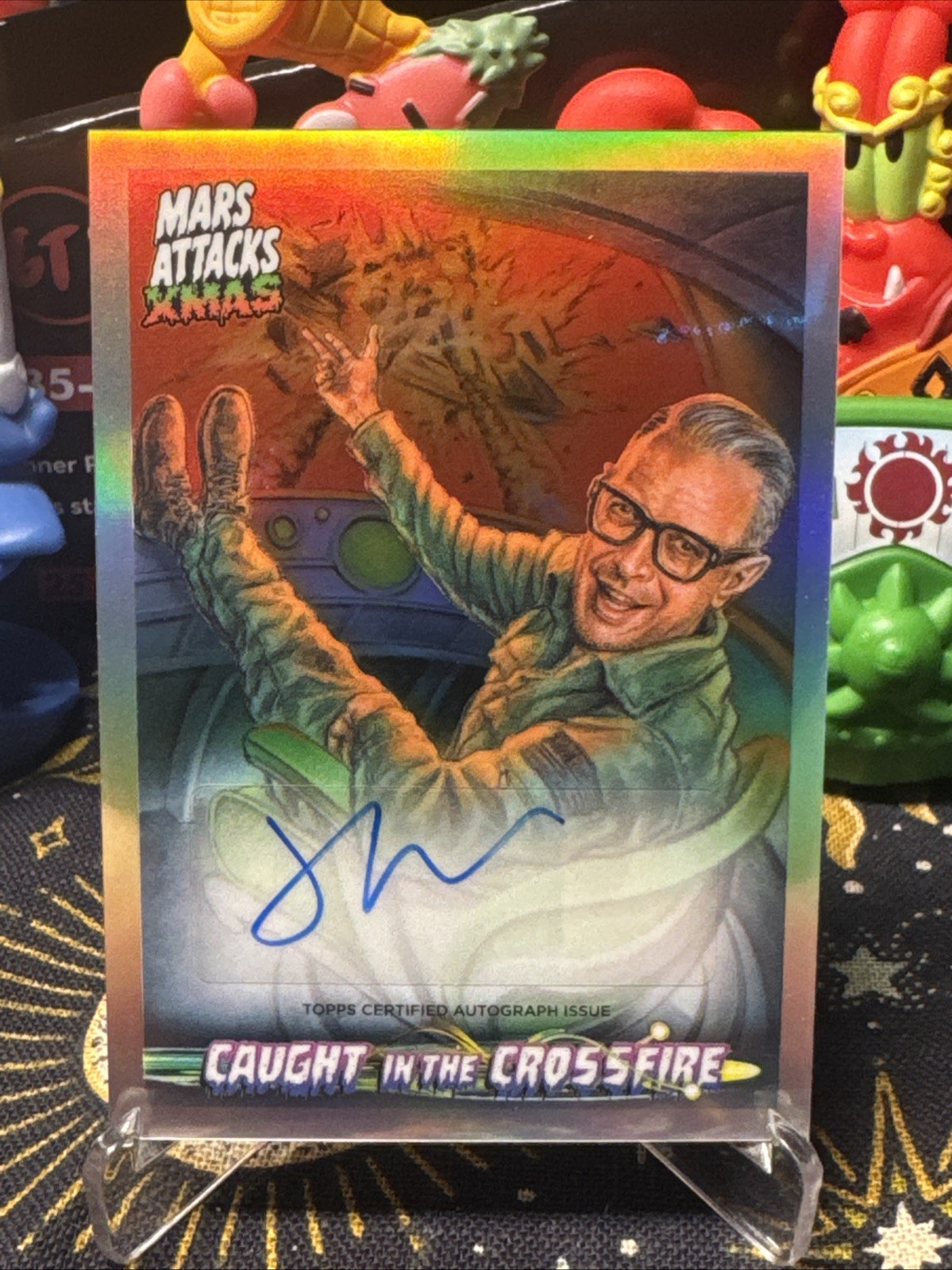 2026 Topps Mars Attacks Christmas Caught In The Crossfire Jeff Goldblum Auto 2026 Topps Mars Attacks Christmas Caught In The Crossfire Jeff Goldblum Auto