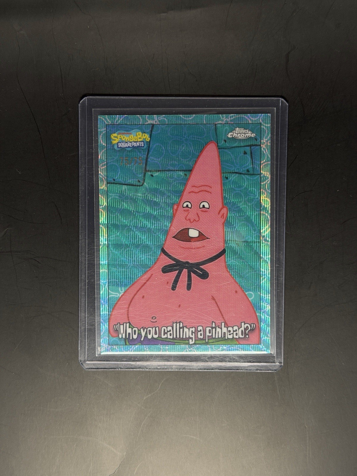 Who You Calling A Pinhead 75/75 Topps Chrome Spongebob Squarepants Flowercloud Who You Calling A Pinhead 75/75 Topps Chrome Spongebob Squarepants Flowercloud