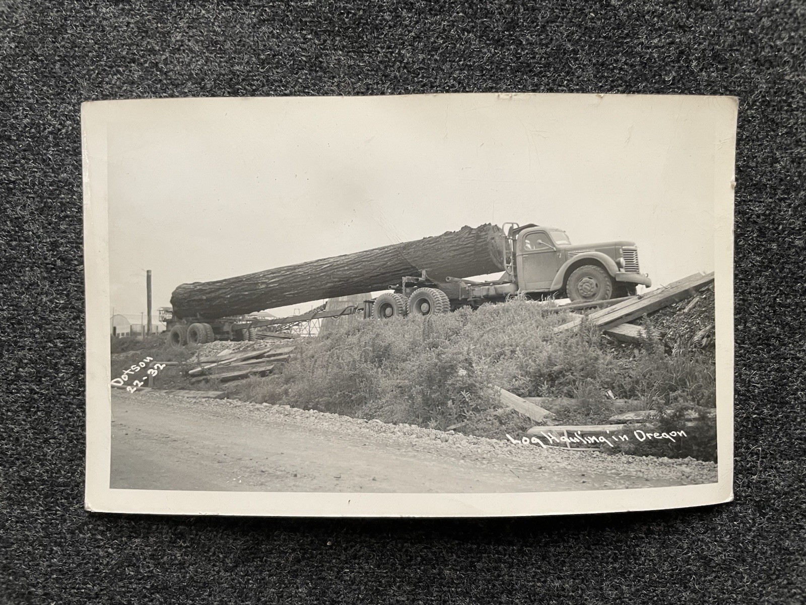 Log Hauling RPPC Oregon OR 1932 Dotson Unused