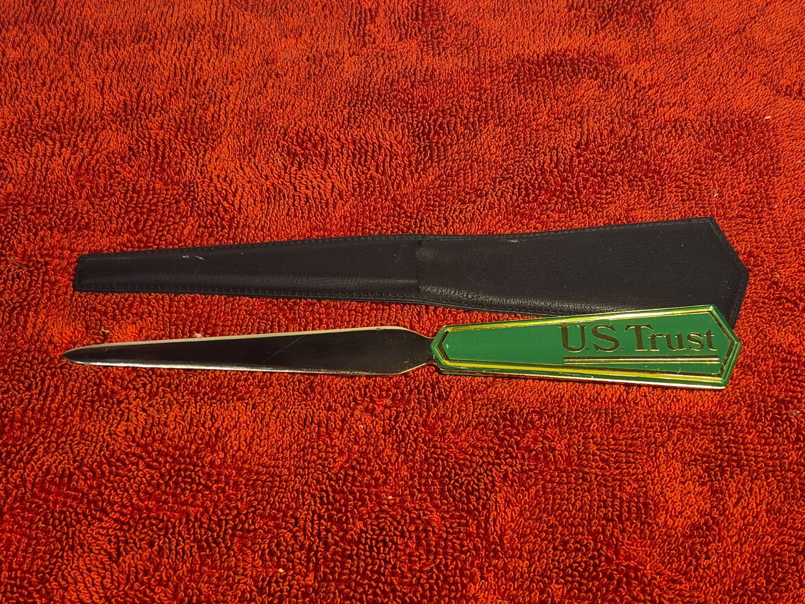 Vintage US Trust Advertising Letter Opener Vintage US Trust Advertising Letter Opener