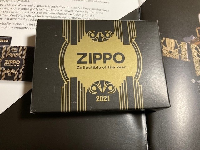 Zippo Limited Edition 2021 COTY Art Deco Lighter Boxed Zippo Limited Edition 2021 COTY Art Deco Lighter Boxed